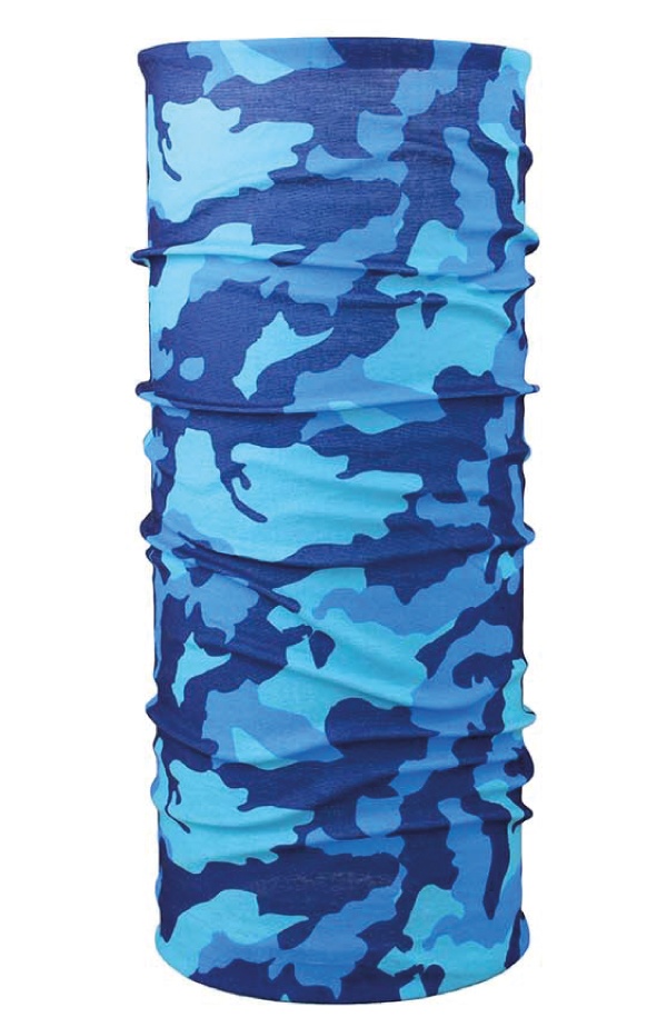 Husky Printemp UNI, modrá camouflage multifunkční šátek