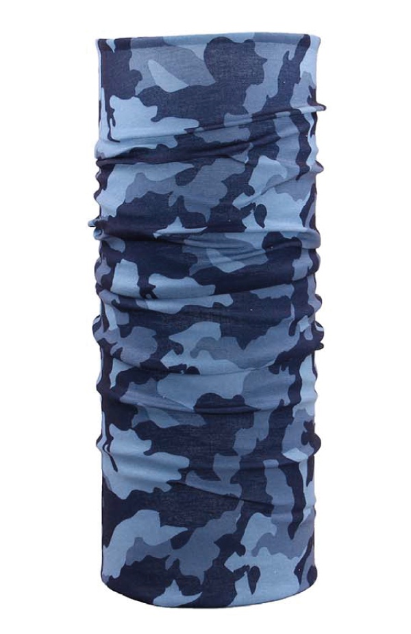 Levně Husky Printemp UNI, tm. modrá camouflage multifunkční šátek