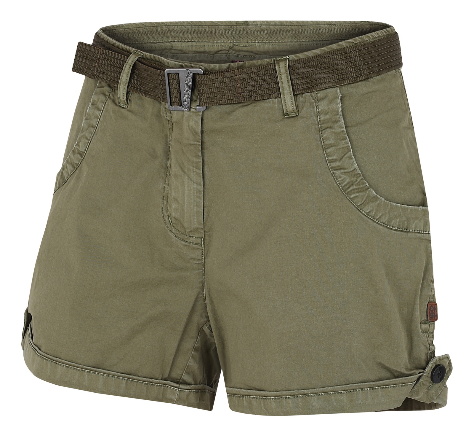 Husky Ronie L XL, tm. khaki Dámské bavlněné kraťasy