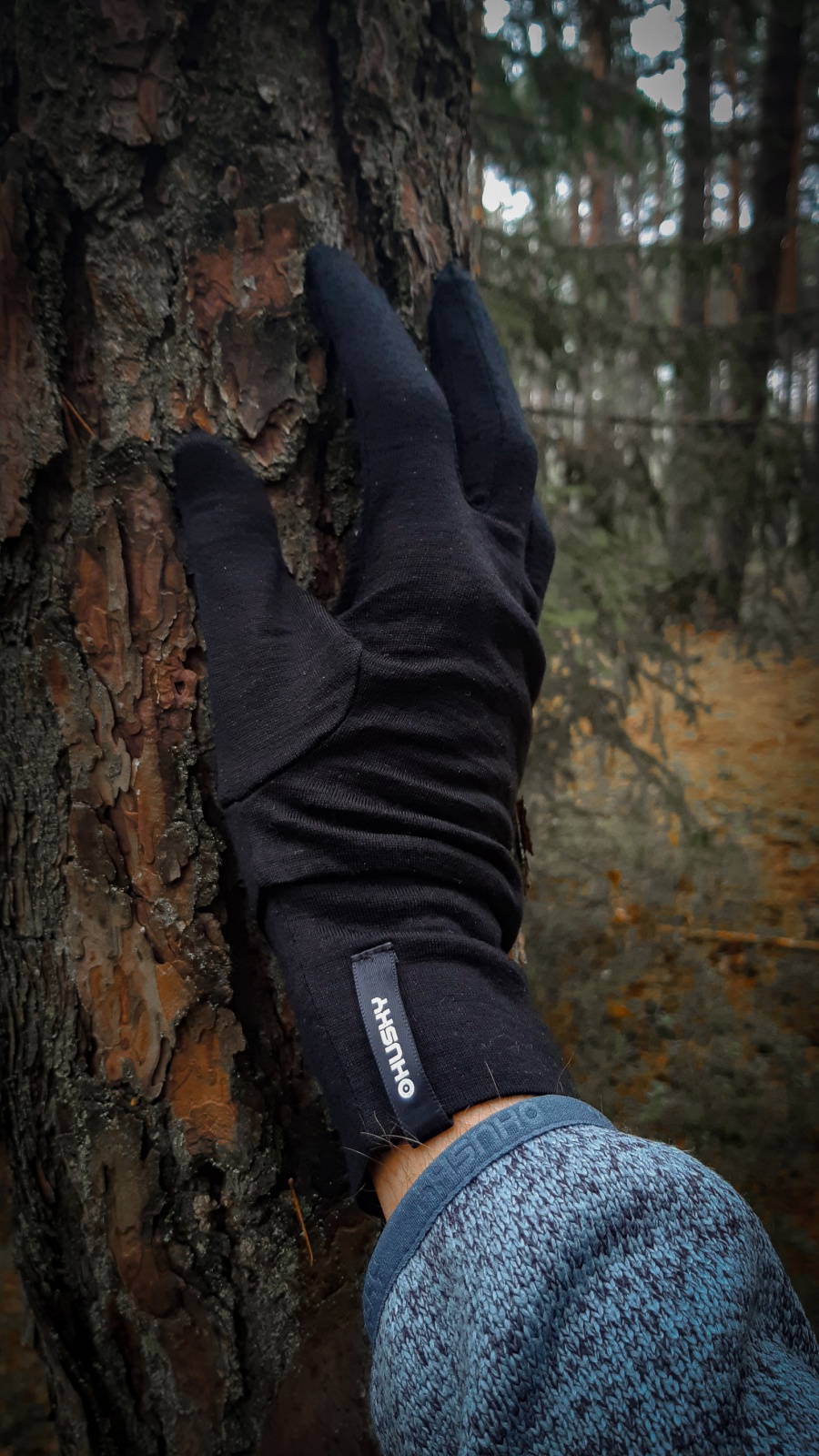 Husky Merglov M, černá Unisex merino rukavice (obrázek 8)