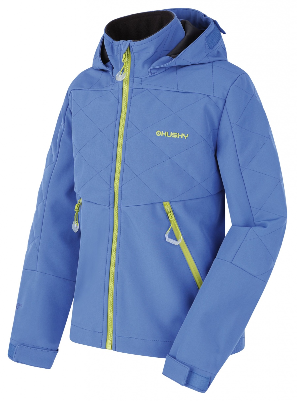 Levně Husky Salex K 152-158, blue Dětská softshell bunda