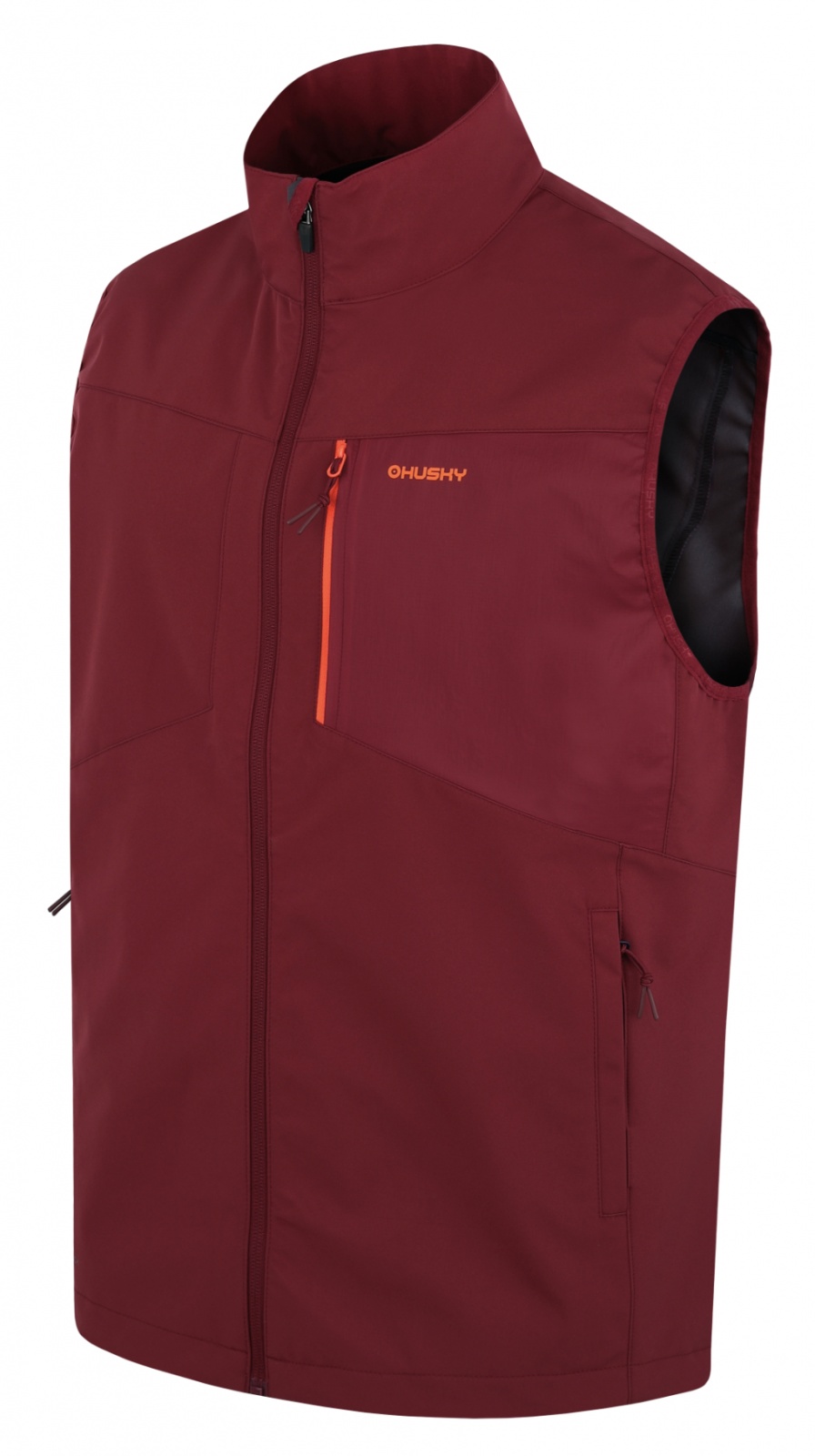 Levně Husky Salien M L, bordo Pánská softshell vesta