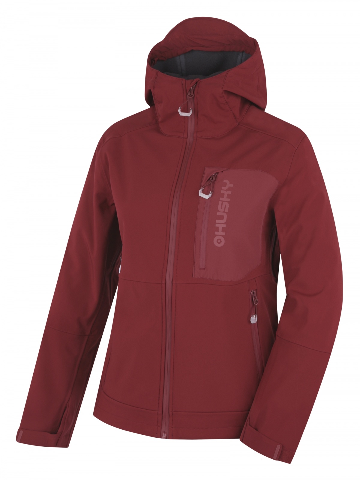 Husky Samai L S, bordo Dámská softshell bunda