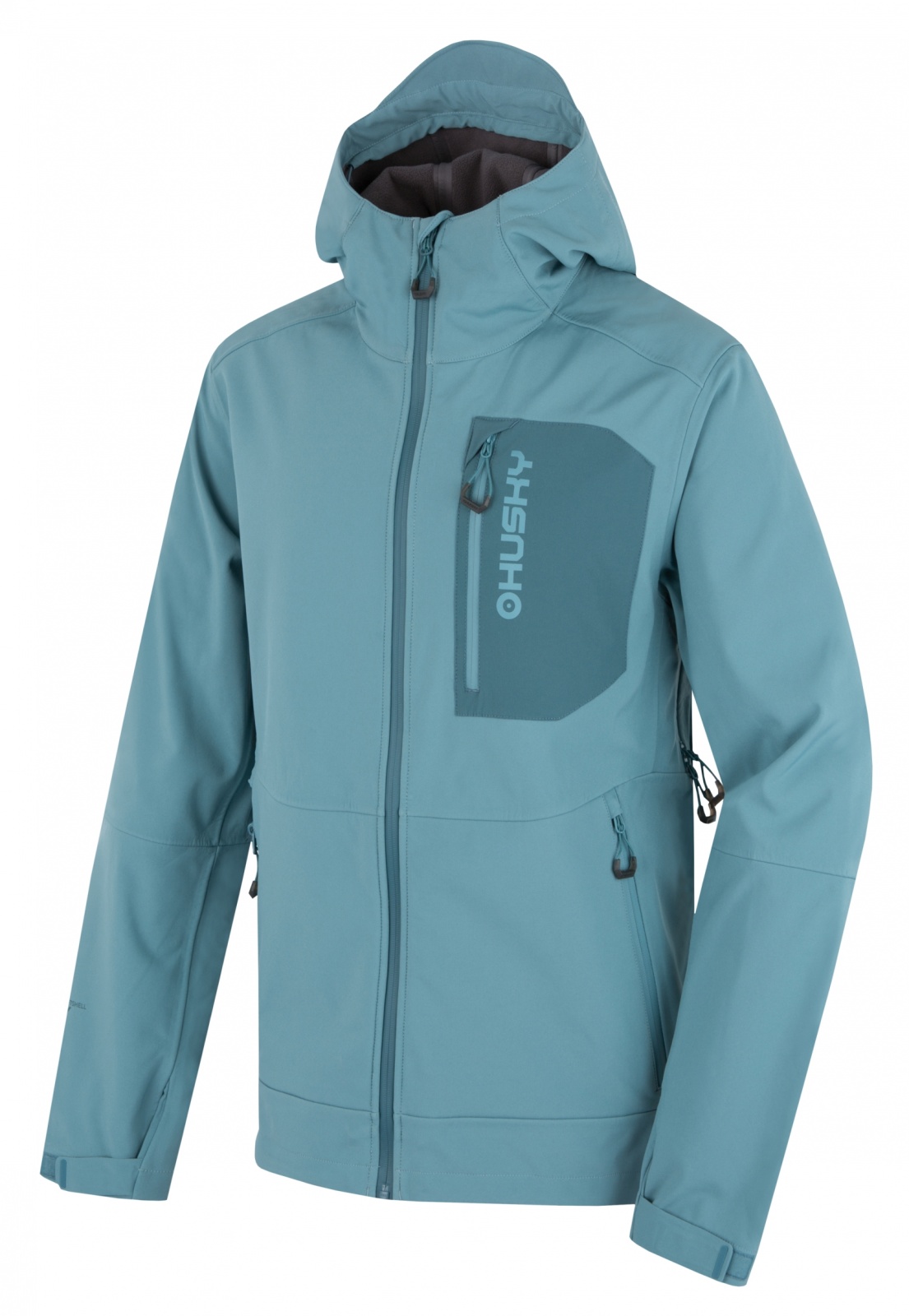 Husky Samai M L, faded blue Pánská softshell bunda