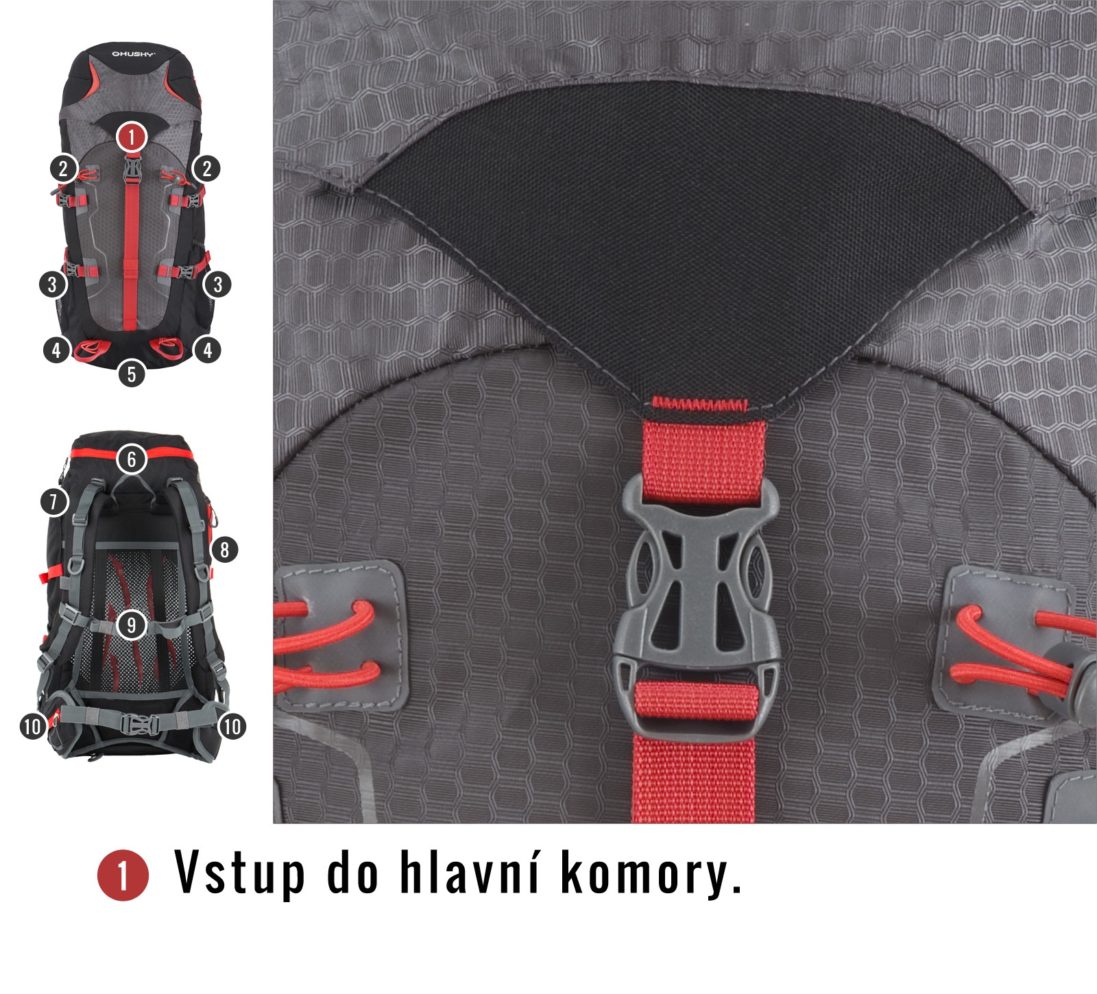 Husky Scape 38l černá Batoh Expedice / Turistika (obrázek 11)