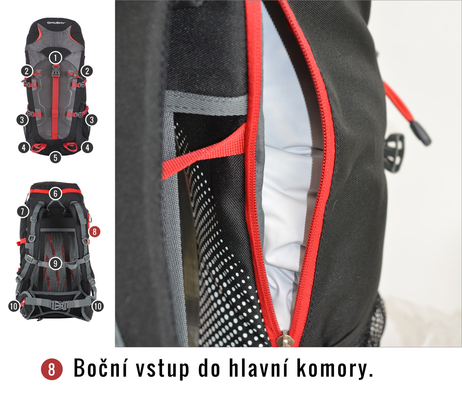 Husky Scape 38l černá Batoh Expedice / Turistika (obrázek 10)