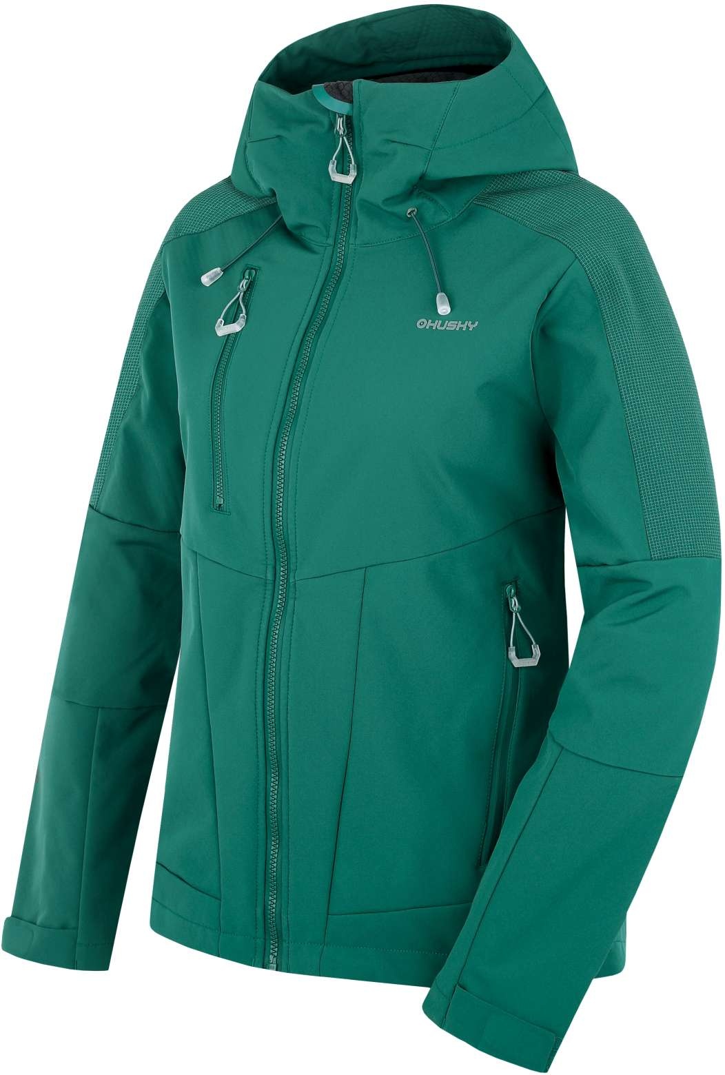 Husky Sevan L XL, dk. green Dámská softshell bunda