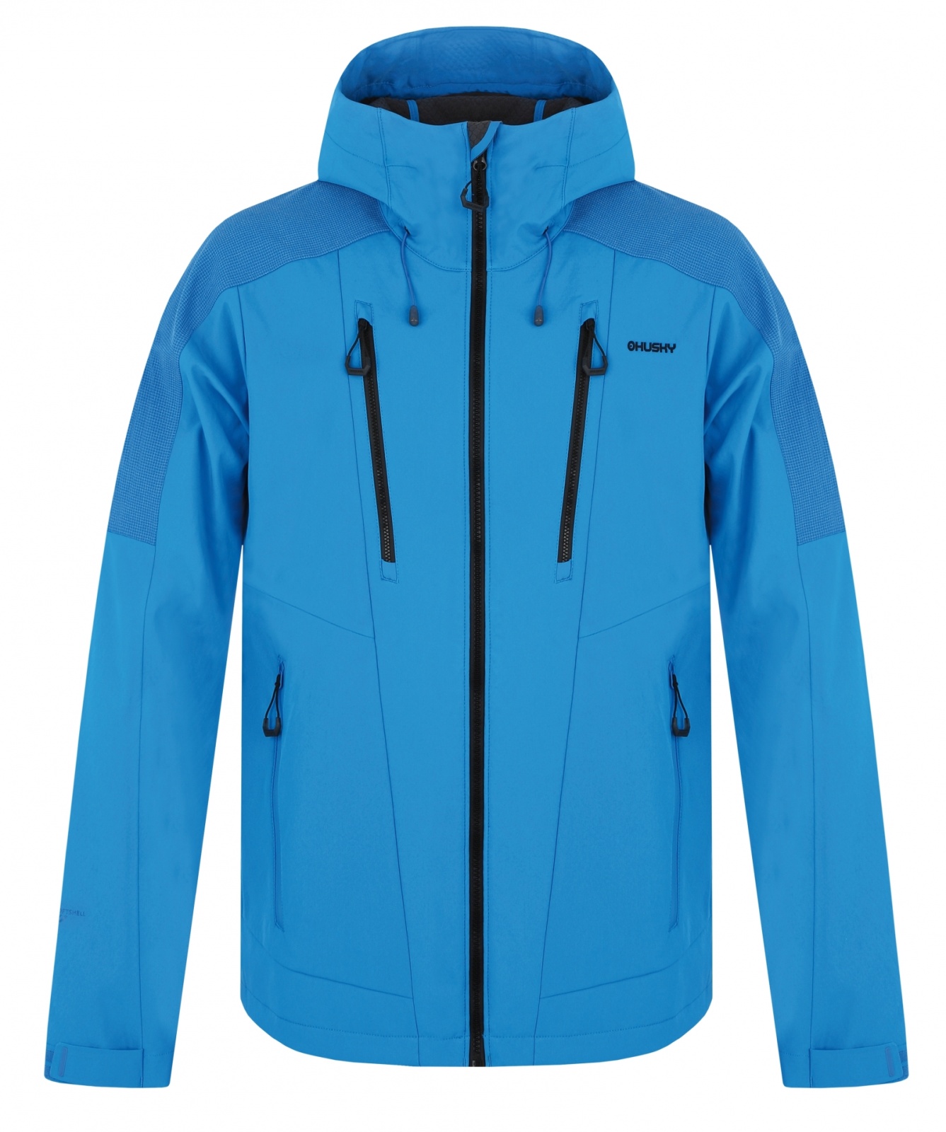 Husky Sevan M L, neon blue Pánská softshell bunda (obrázek 3)