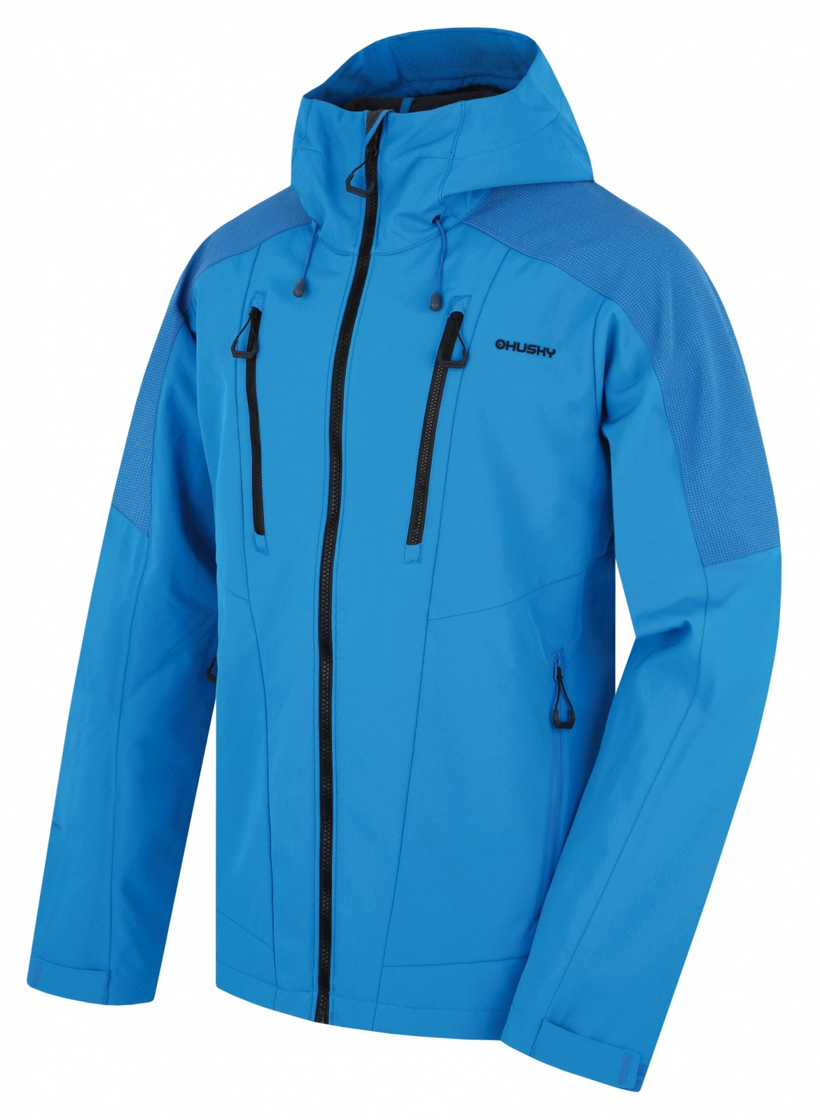 Husky Sevan M XXL, neon blue Pánská softshell bunda