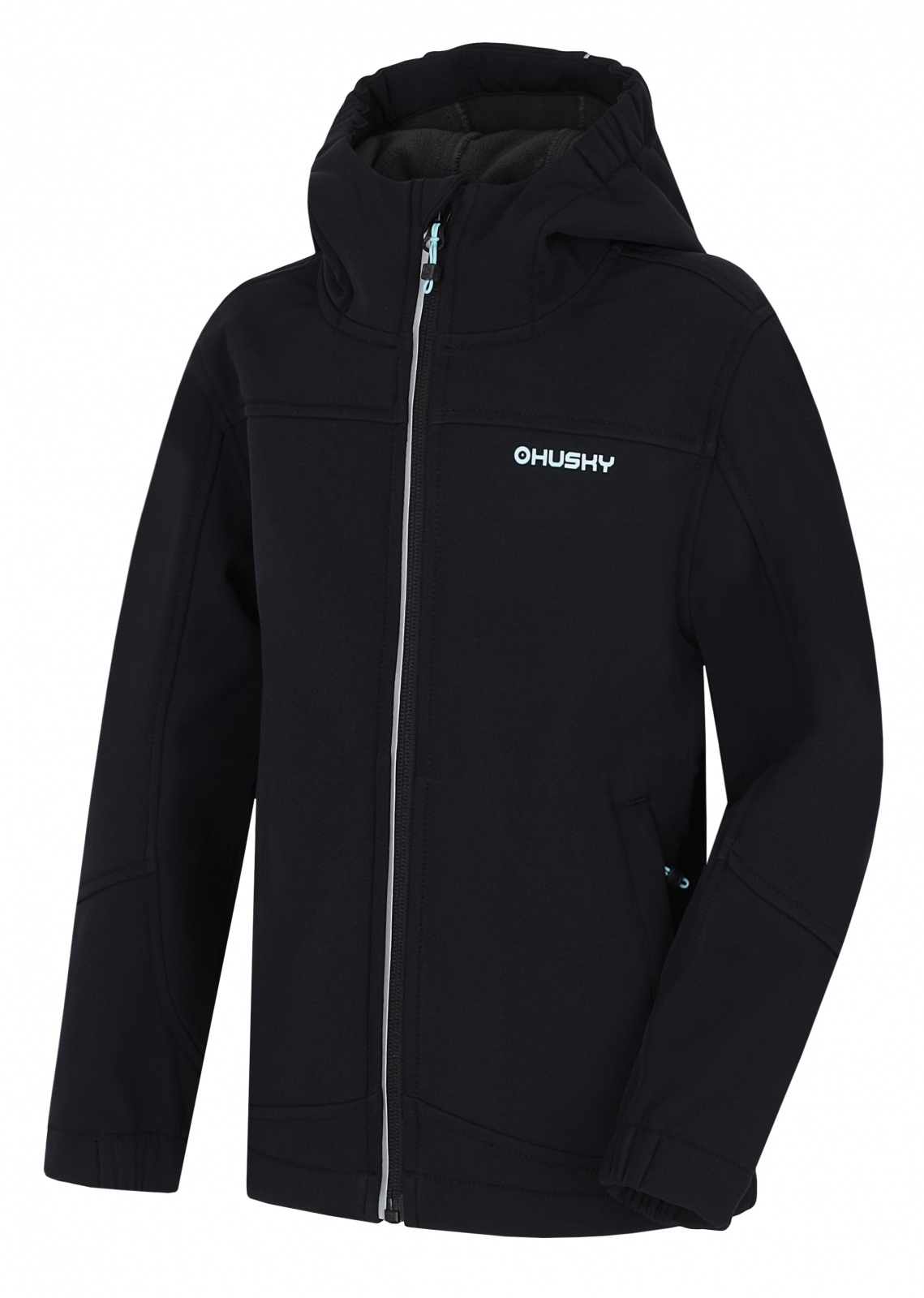 Husky Simbo K 152, black Dětská softshell bunda