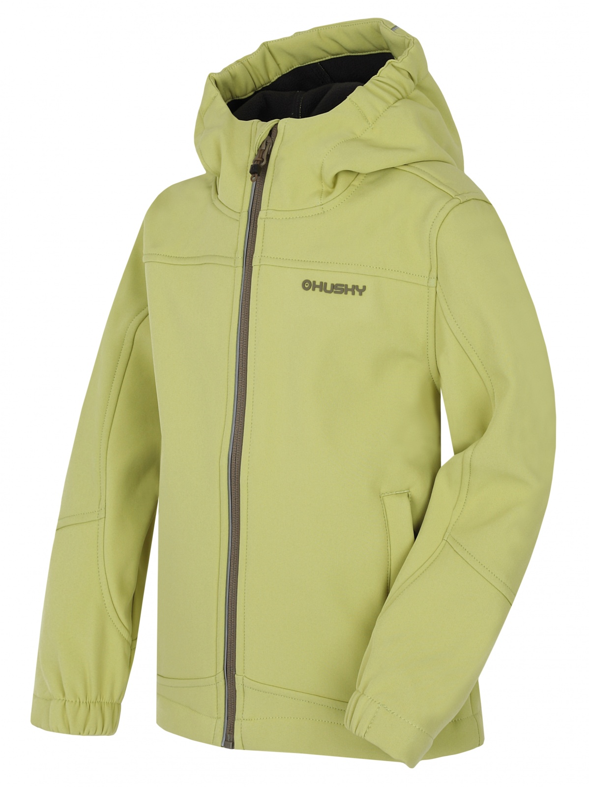 Husky Simbo K 140, light green Dětská softshell bunda