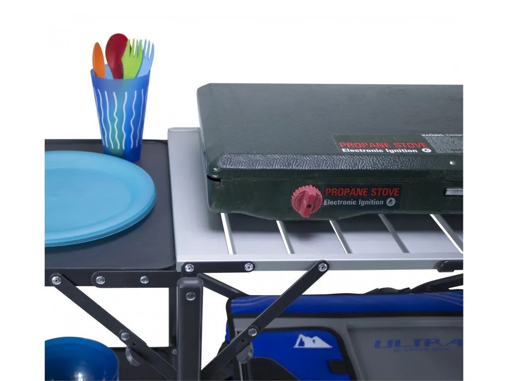 GCI Outdoor Slim-Fold Cook Station™ black chrome Skládací stolek / Kuchyňka (obrázek 4)