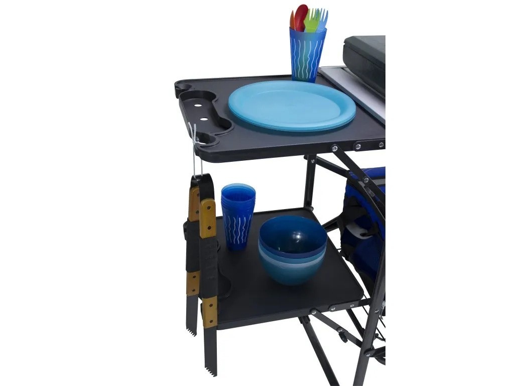 GCI Outdoor Slim-Fold Cook Station™ black chrome Skládací stolek / Kuchyňka (obrázek 5)