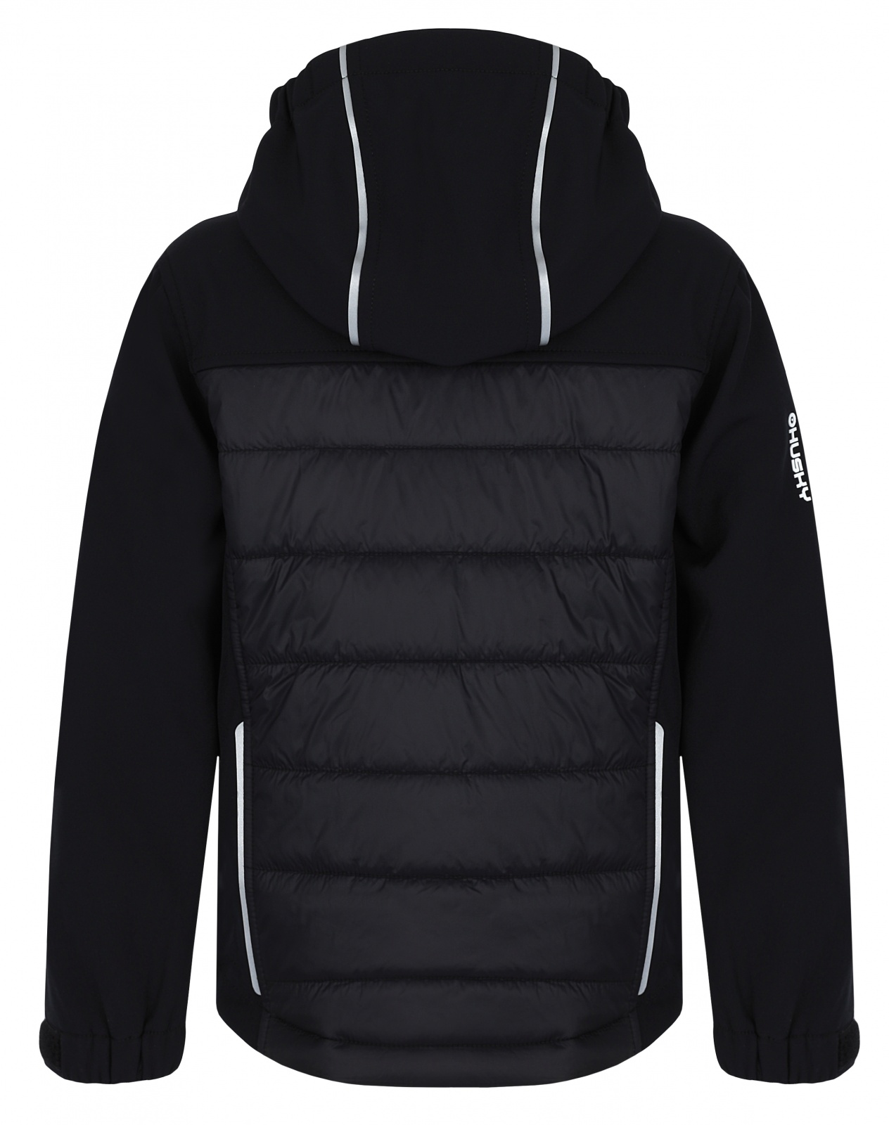 Husky Swany K 152, black Dětská softshell plněná bunda