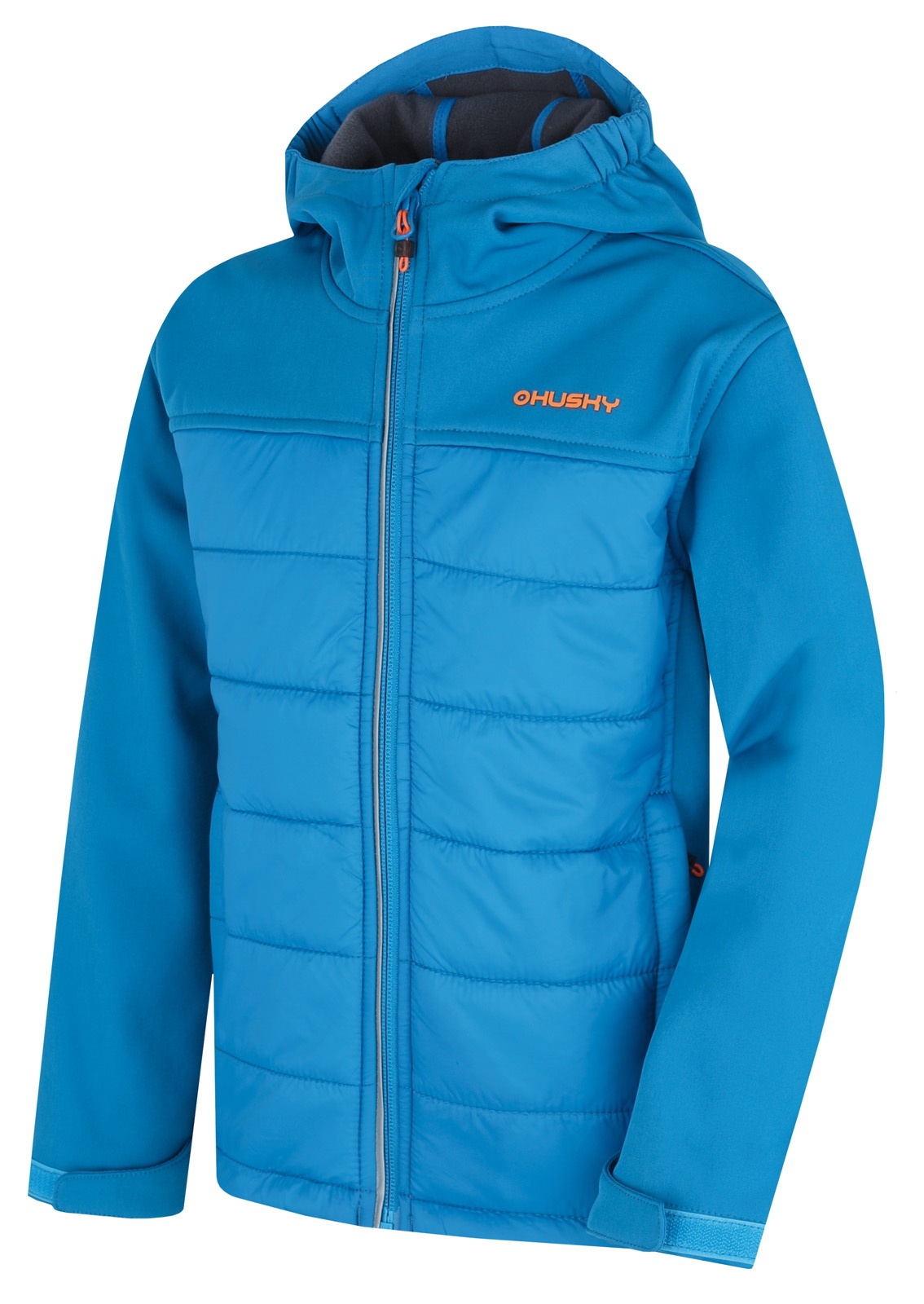 Levně Husky Swany K 112-116, blue Dětská softshell plněná bunda