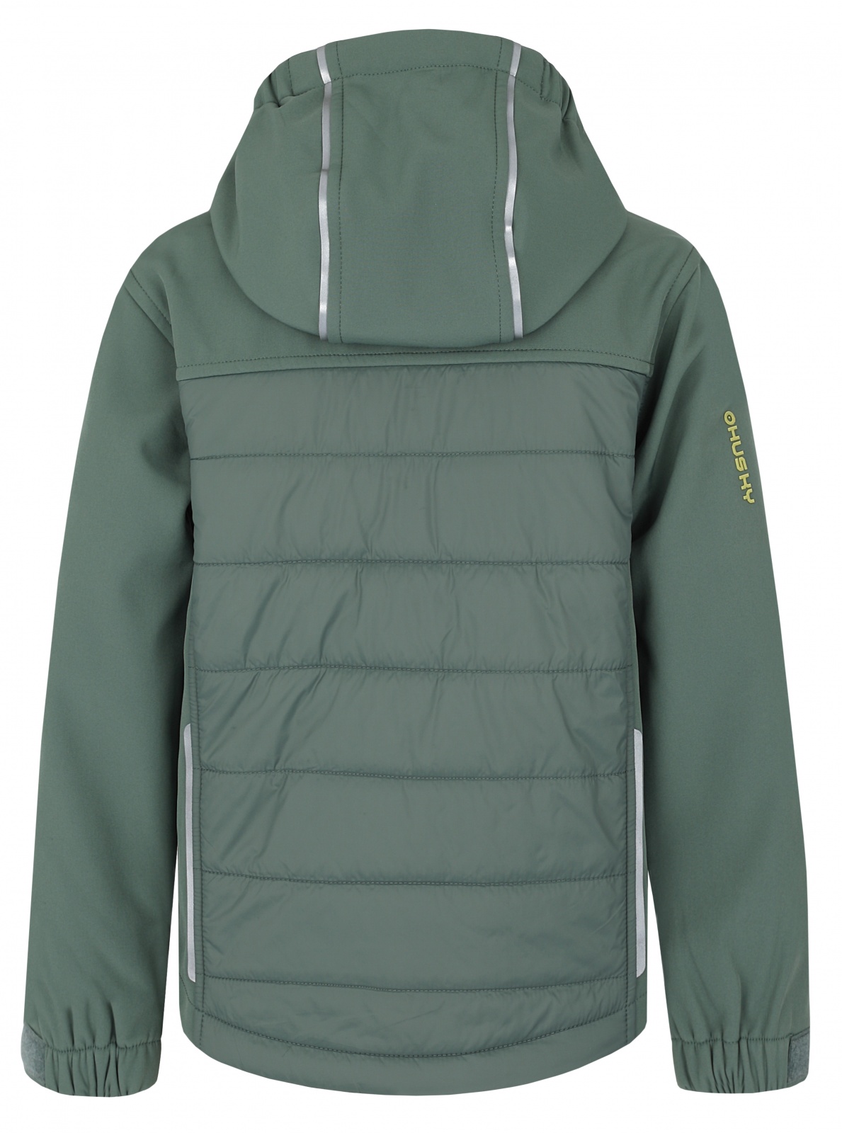 Husky Swany K 152, faded green Dětská softshell plněná bunda