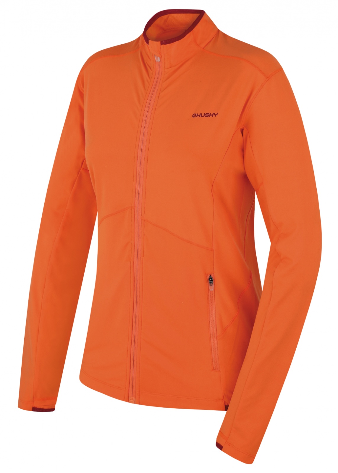 Levně Husky Tarp zip L S, lt. orange Dámská mikina na zip