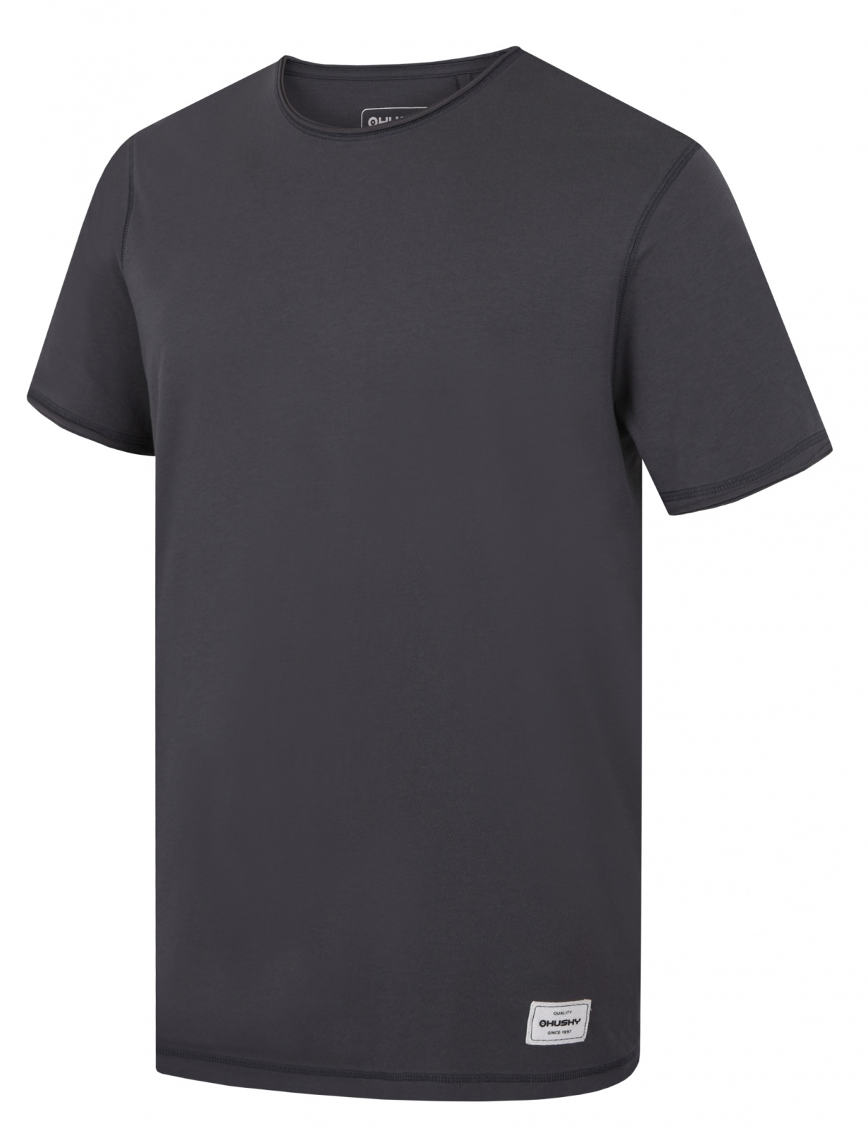 Husky Tee Base M L, dark grey Pánské bavlněné triko
