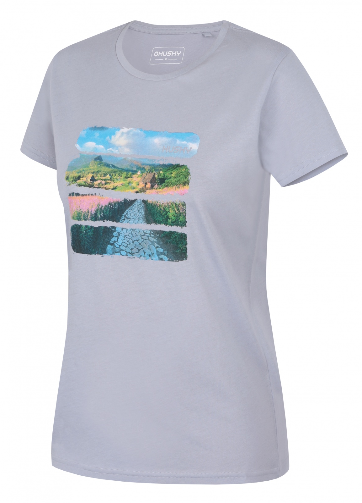 Husky Tee Flo L L, light blue Dámské bavlněné triko