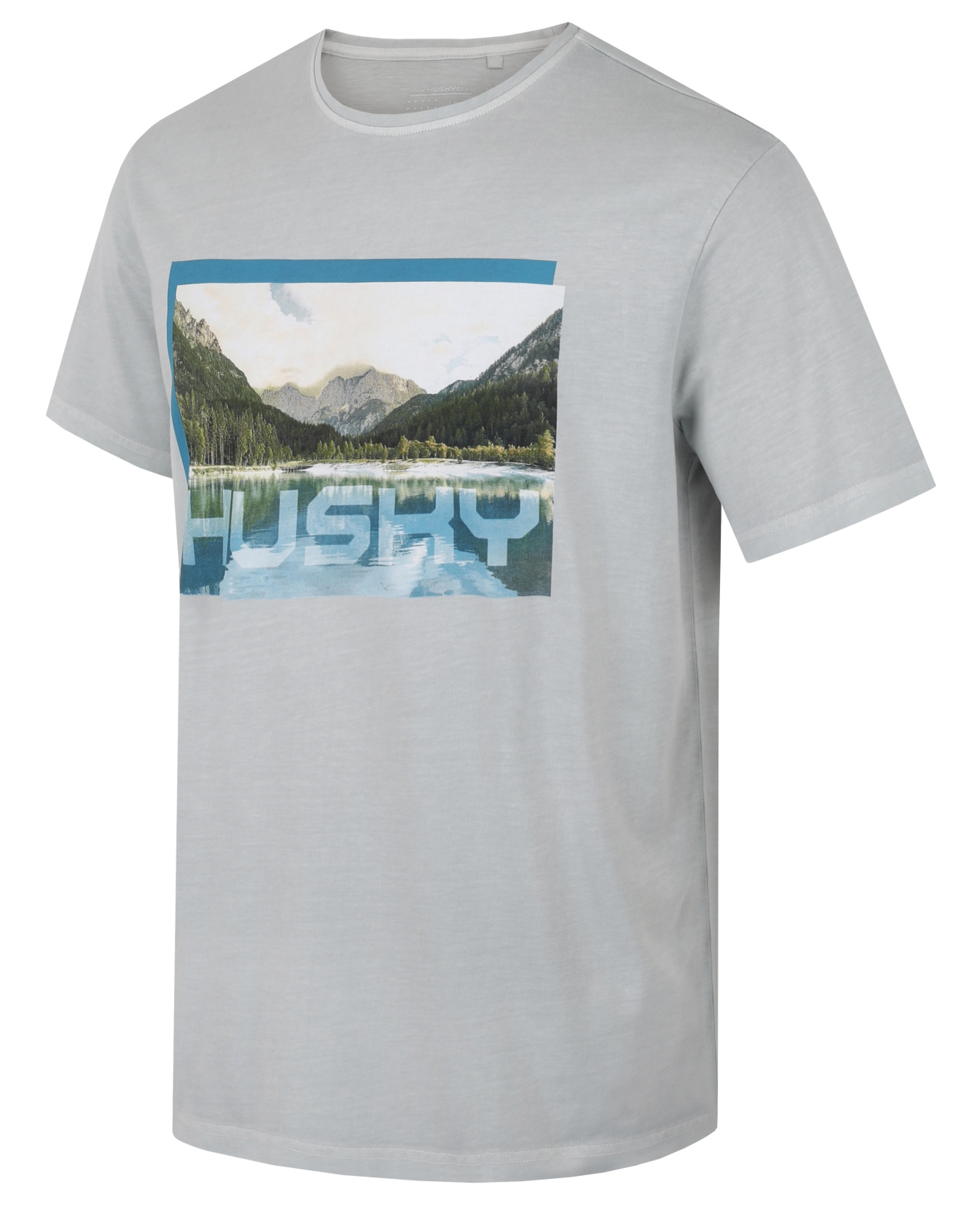 Husky Tee Lake M XL, light grey Pánské bavlněné triko
