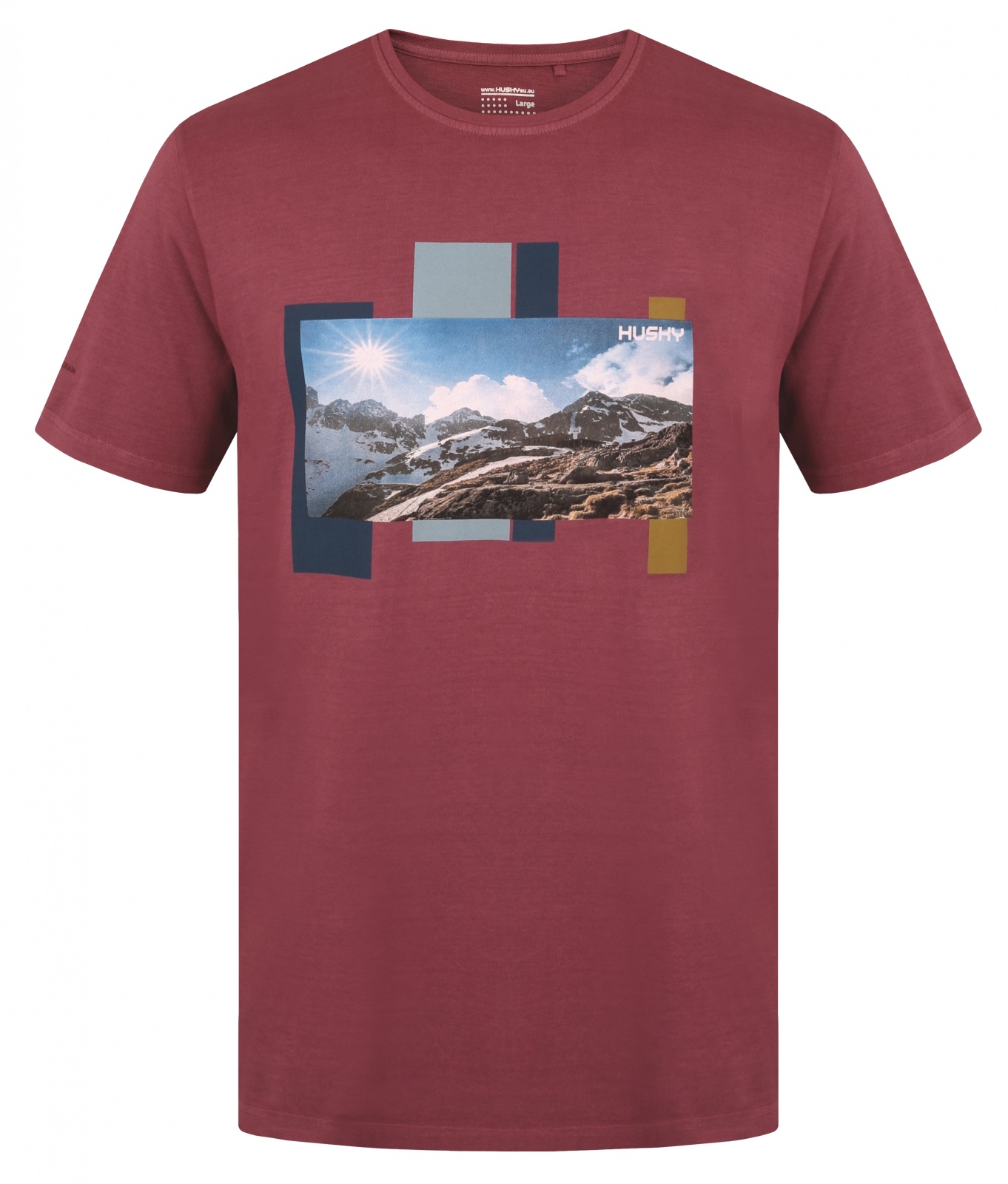 Husky Tee Skyline M M, light grey Pánské bavlněné triko (obrázek 6)