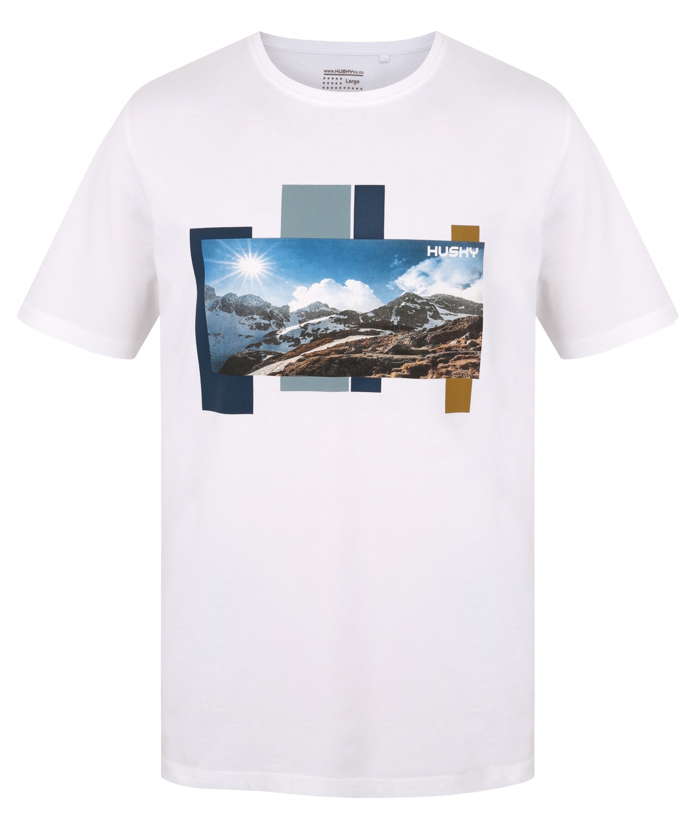 Husky Tee Skyline M M, light grey Pánské bavlněné triko (obrázek 9)