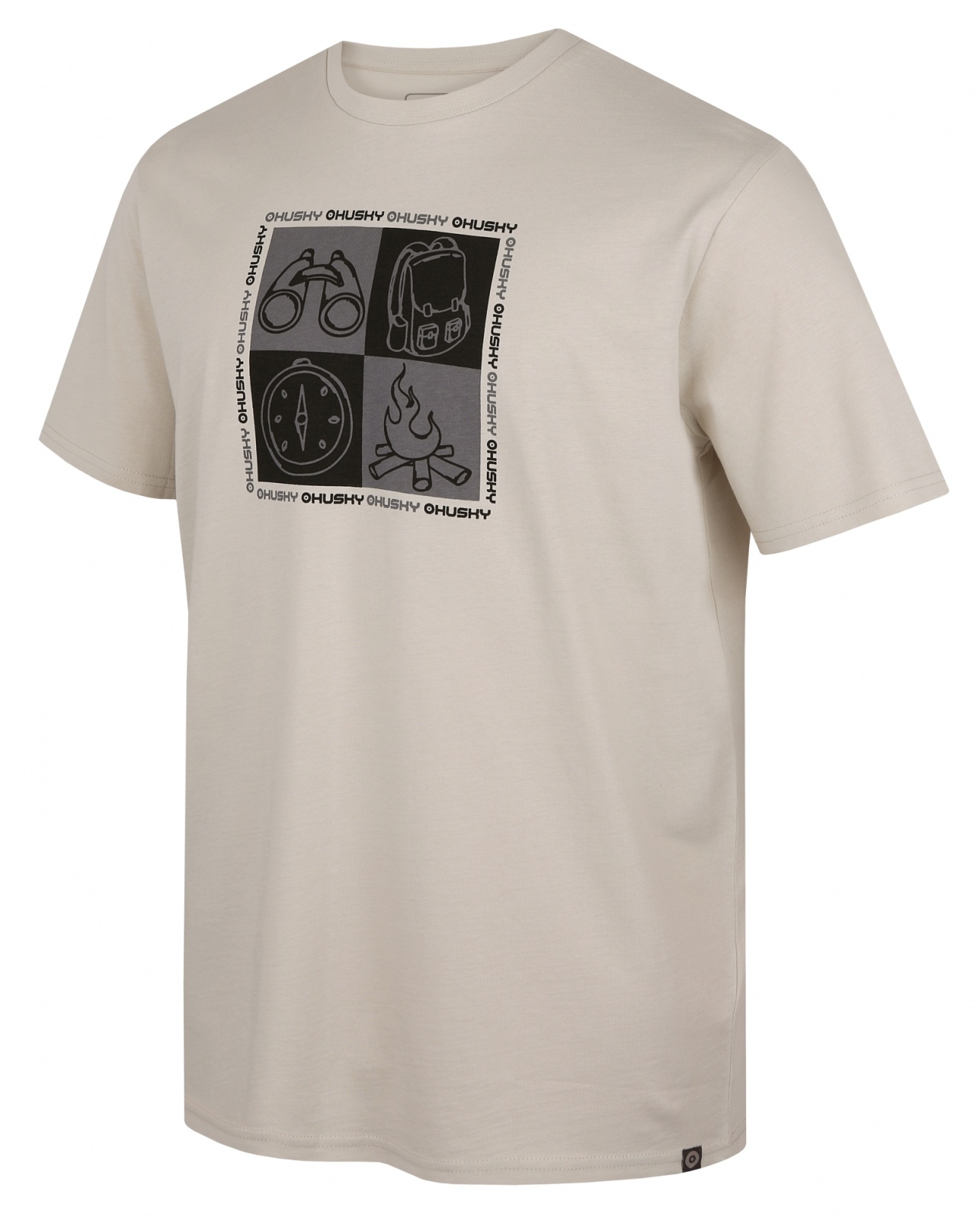 Husky Tee Square M XL, grey Pánské bavlněné triko