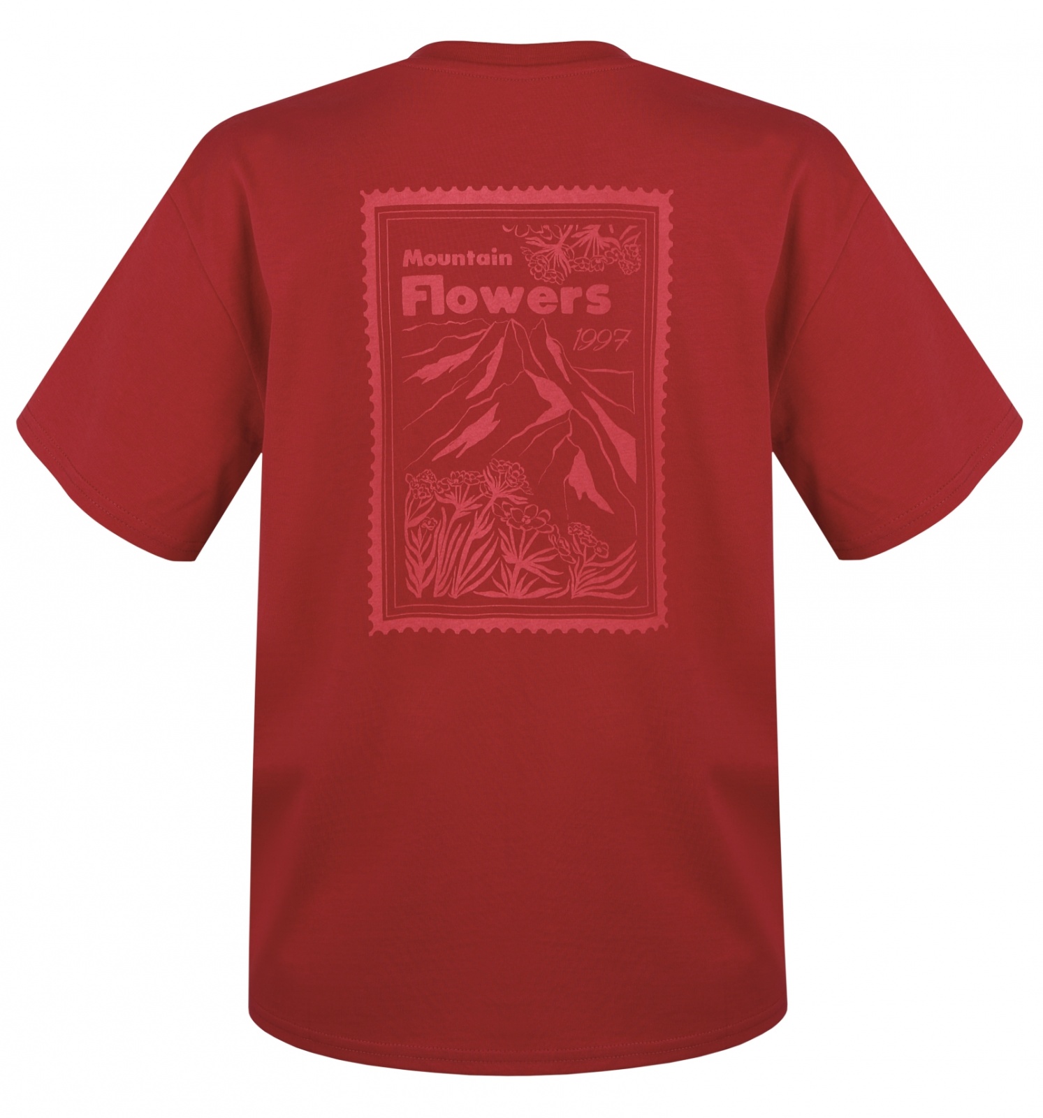 Husky Tee Stamp L XL, red Dámské bavlněné triko