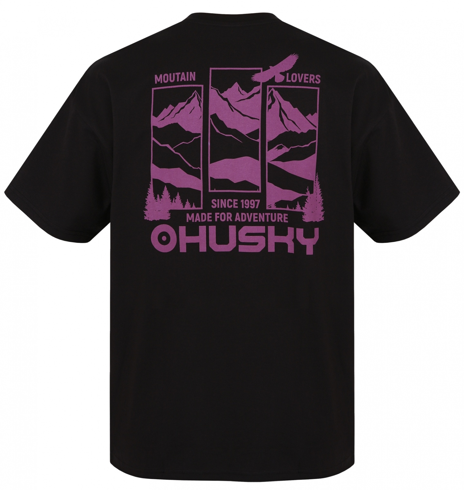 Husky Tee View M XXL, black Pánské bavlněné triko