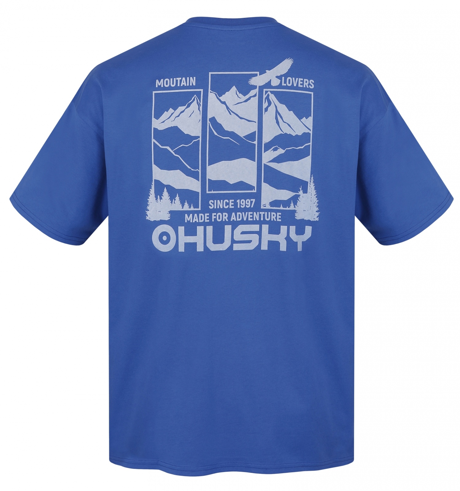 Husky Tee View M XL, blue Pánské bavlněné triko