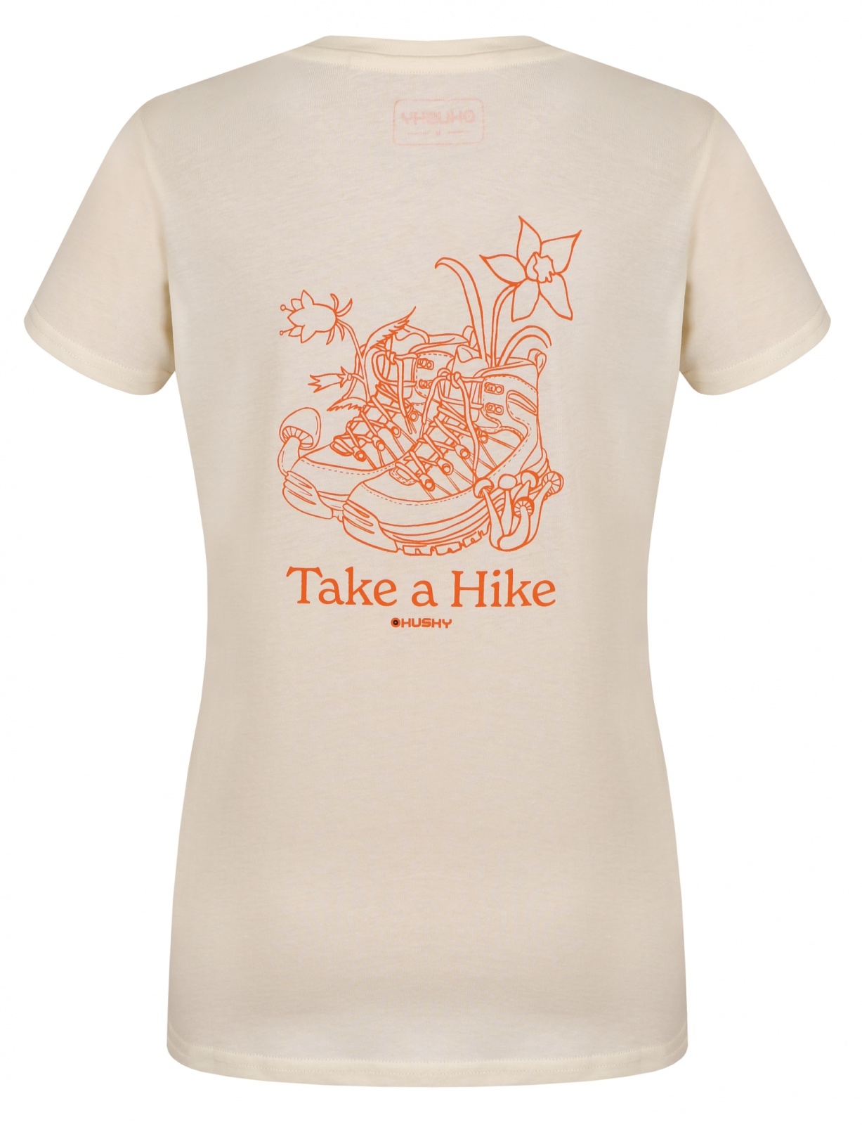 Husky Tee Walker L S, beige Dámské bavlněné triko