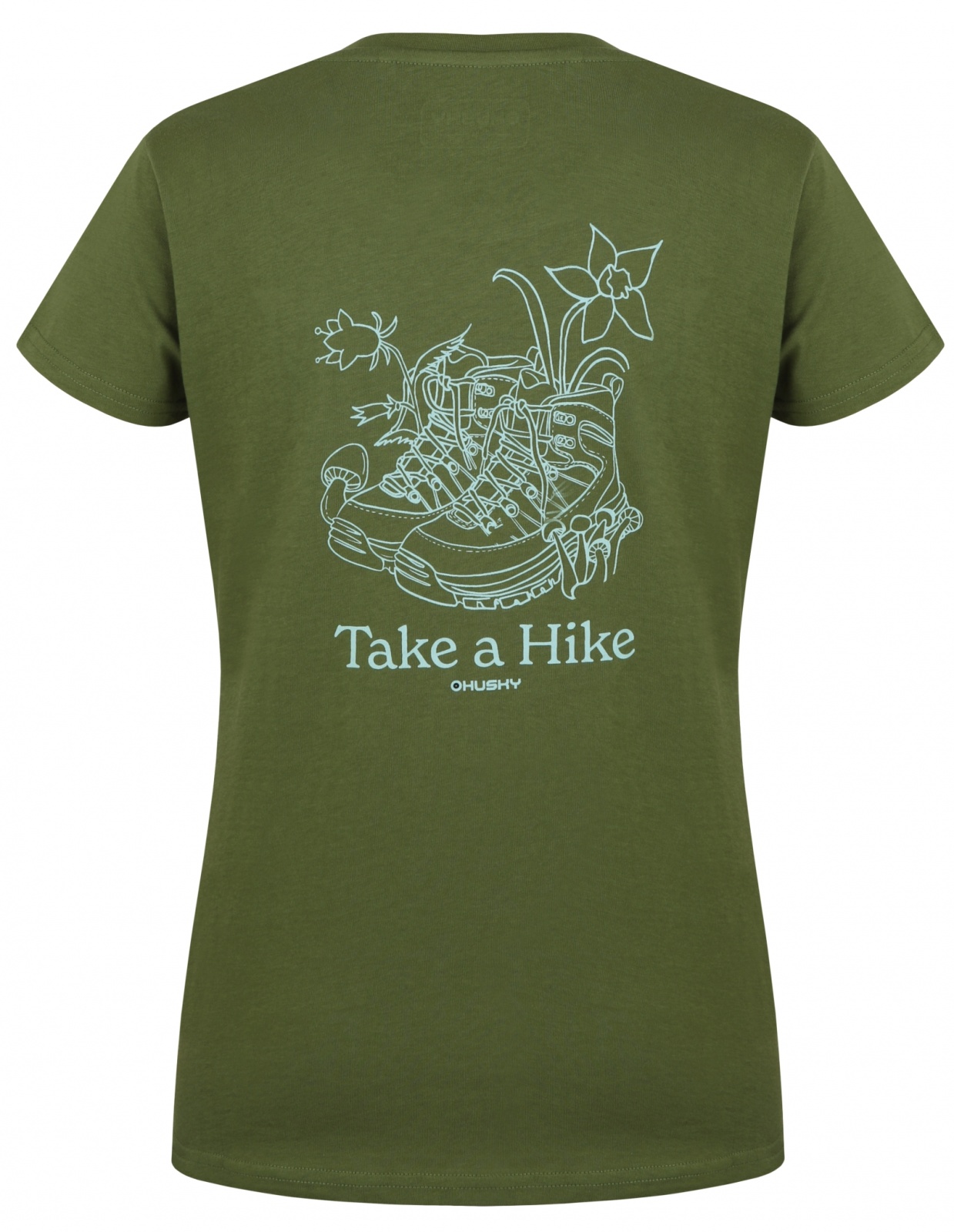 Husky Tee Walker L XXL, green Dámské bavlněné triko