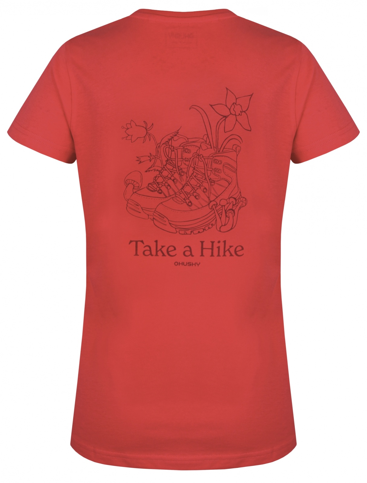 Husky Tee Walker L S, pink Dámské bavlněné triko