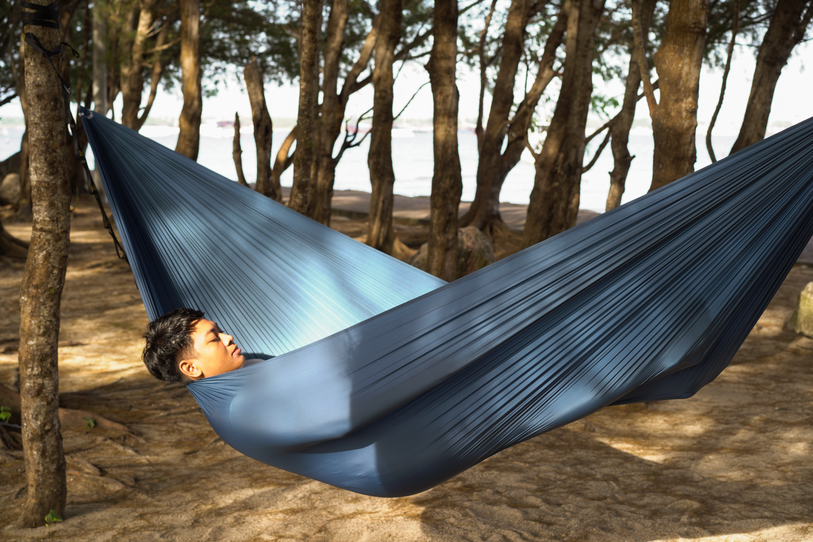Ticket to the moon Lightest Hammock Navy Blue Hamaka (obrázek 9)