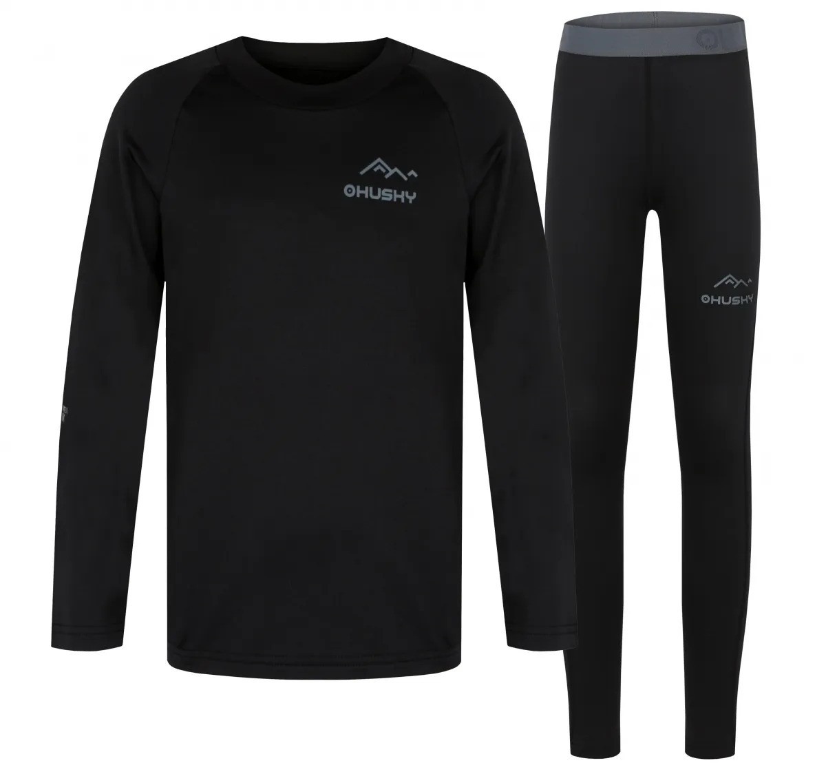 Husky Active winter Tombo 146, black Dětské termoprádlo
