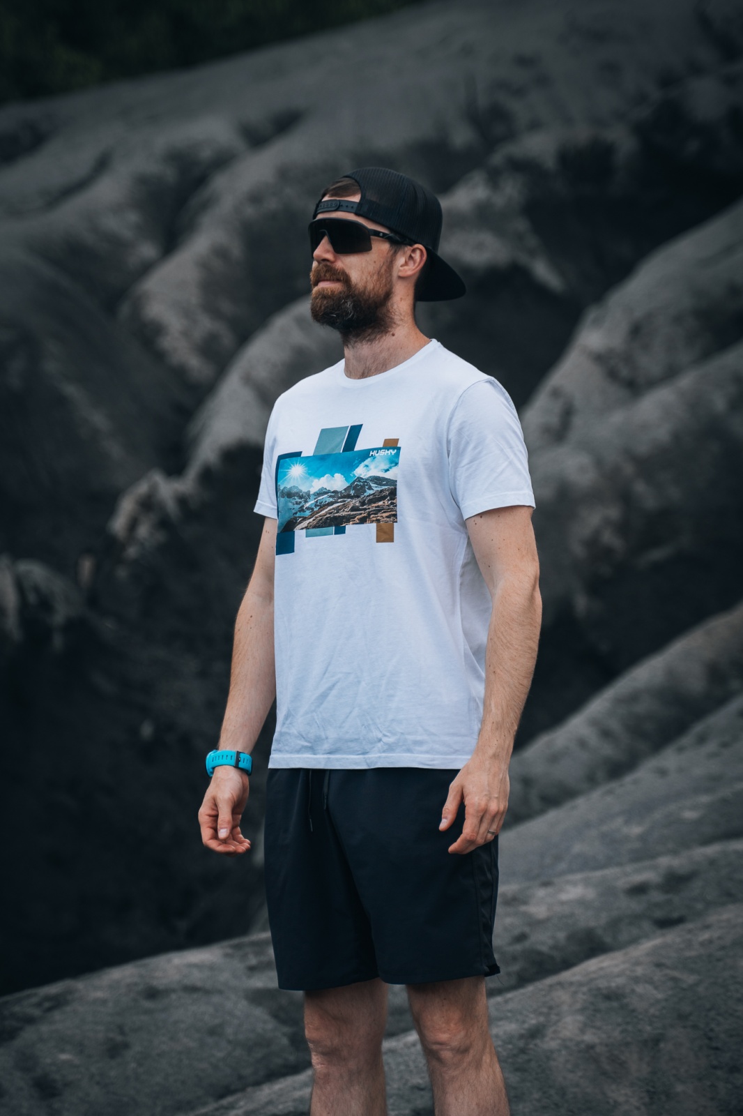 Husky Tee Skyline M M, light grey Pánské bavlněné triko (obrázek 11)