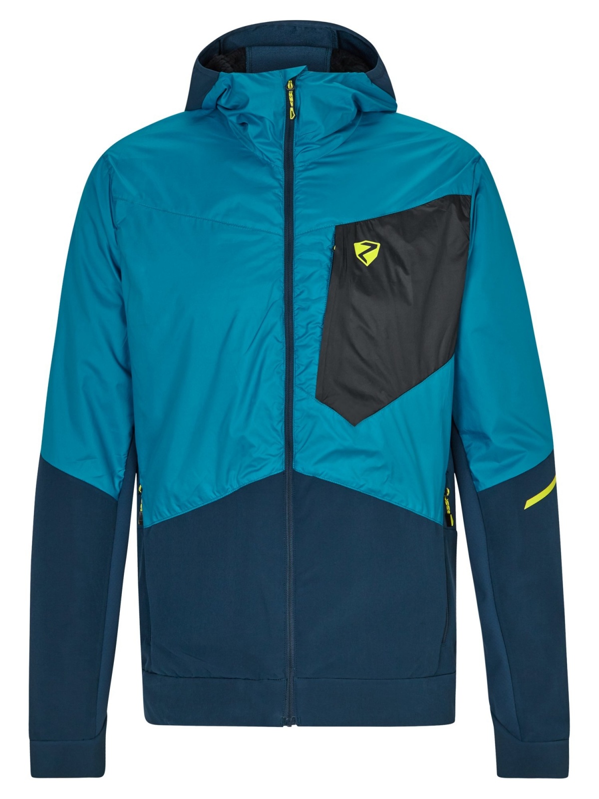 Ziener NIKOLO 50, teal crystal Pánská softshell bunda