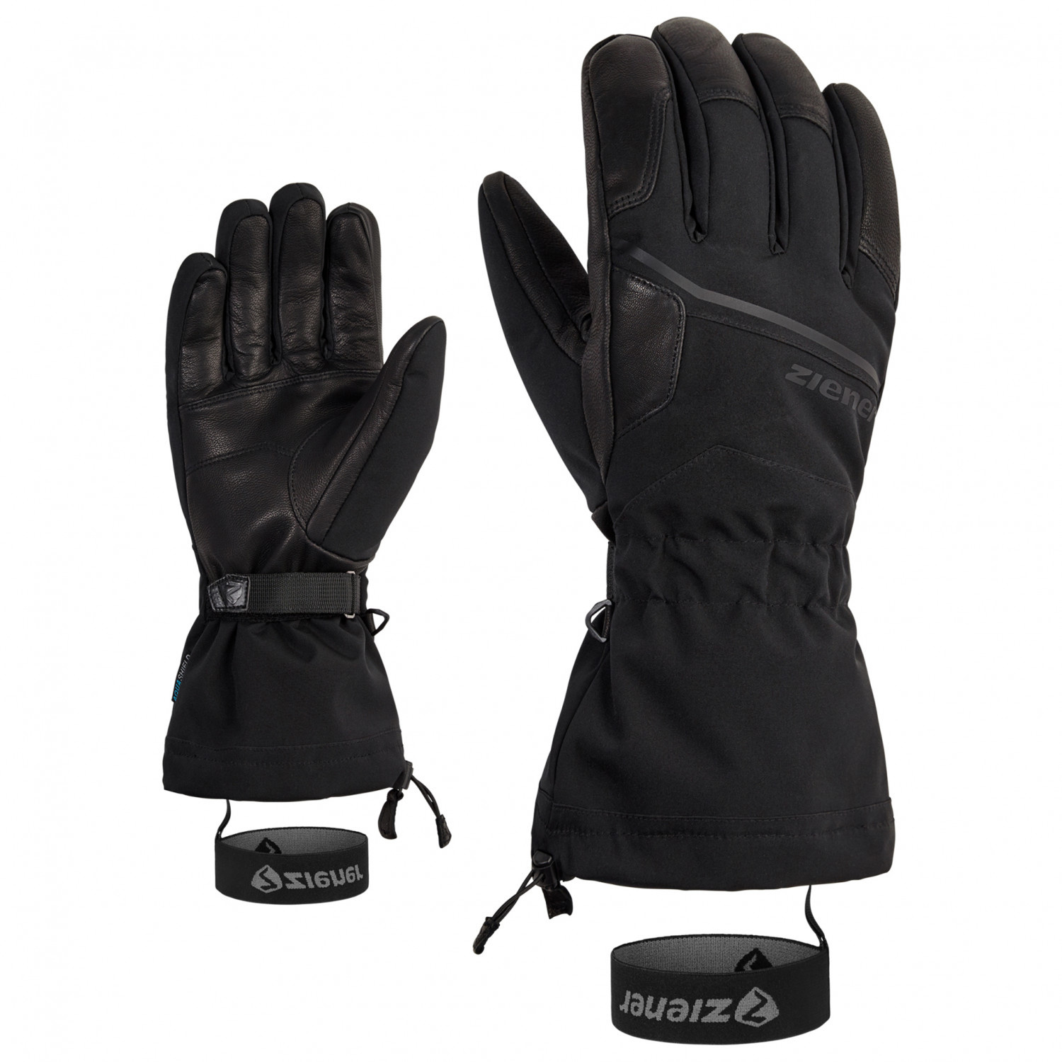 Levně Ziener GARNI AS® AW 10, černá Pánské rukavice